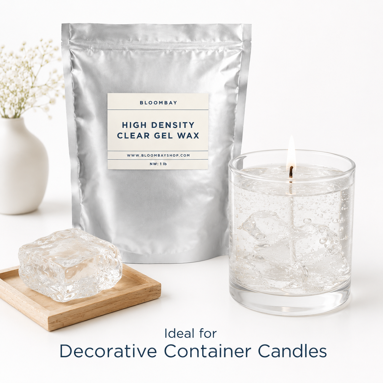 High-Density Transparent Gel Wax for Candle Making