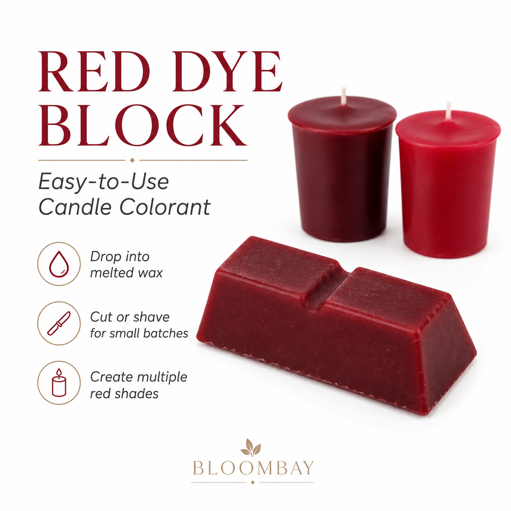 Red Candle Dye Blocks for Candle Making