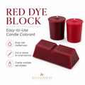 Red Candle Dye Blocks for Candle Making