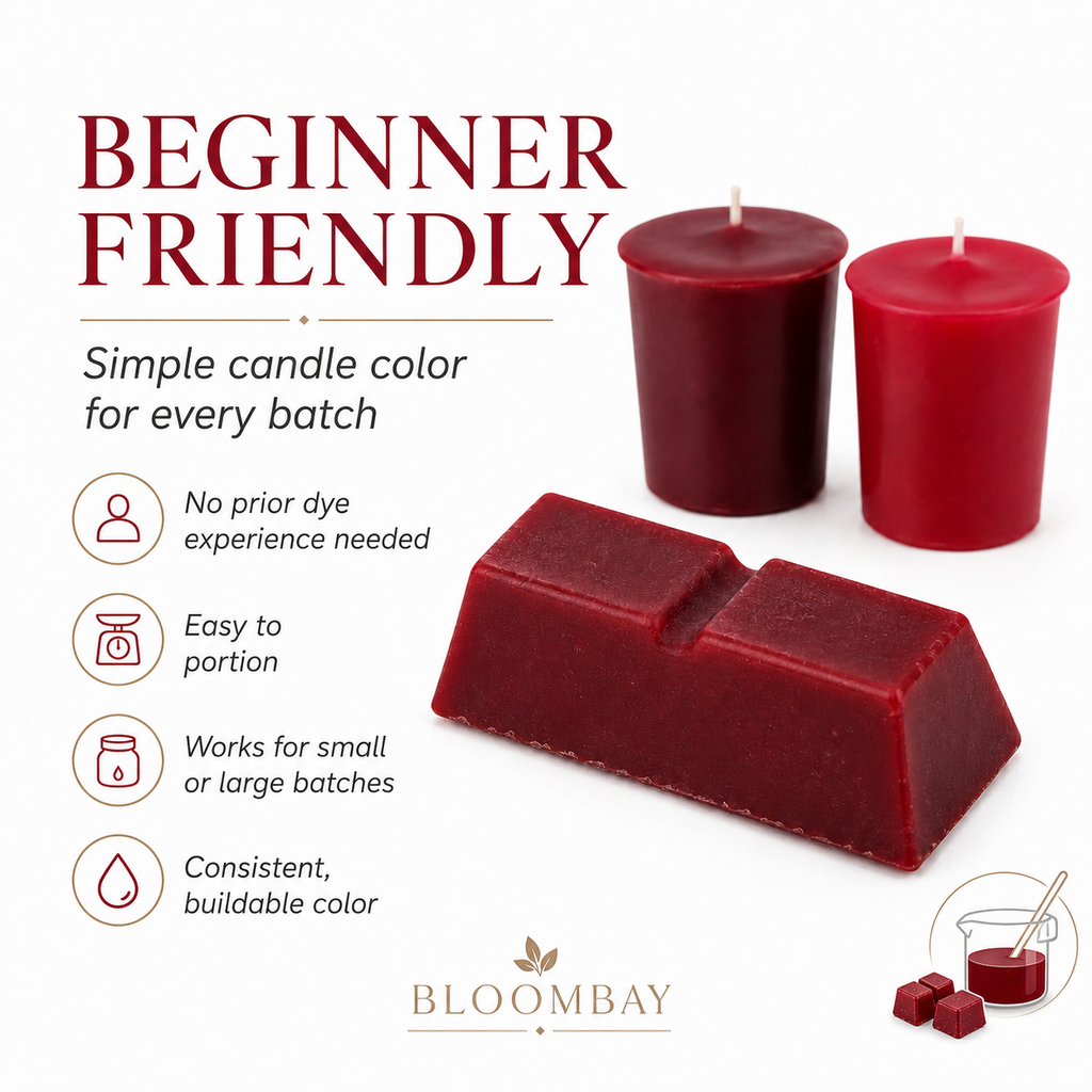 Red Candle Dye Blocks for Candle Making