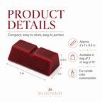 Red Candle Dye Blocks for Candle Making
