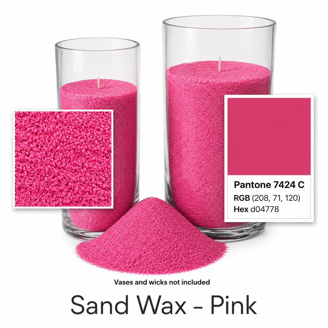 Colorful Sand Wax for Candle Making | No-Melt Wax