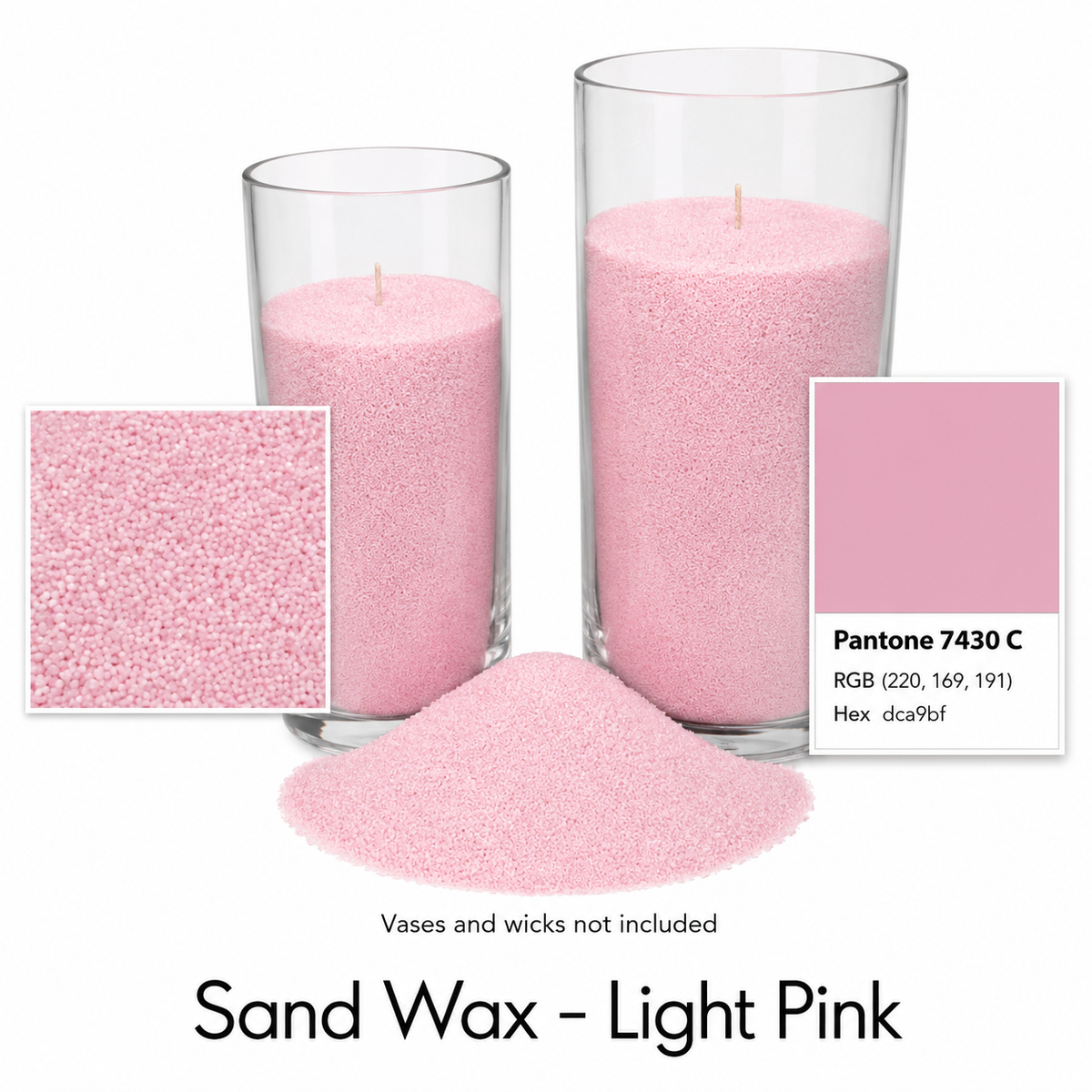 Colorful Sand Wax for Candle Making | Pre-Colored Granulated Wax