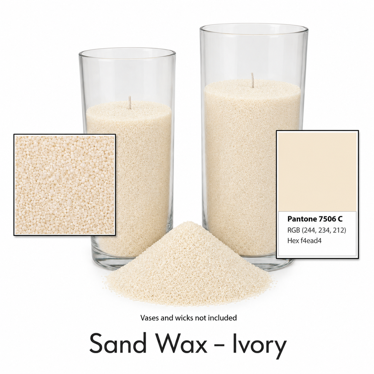 Colorful Sand Wax for Candle Making | Pre-Colored Granulated Wax