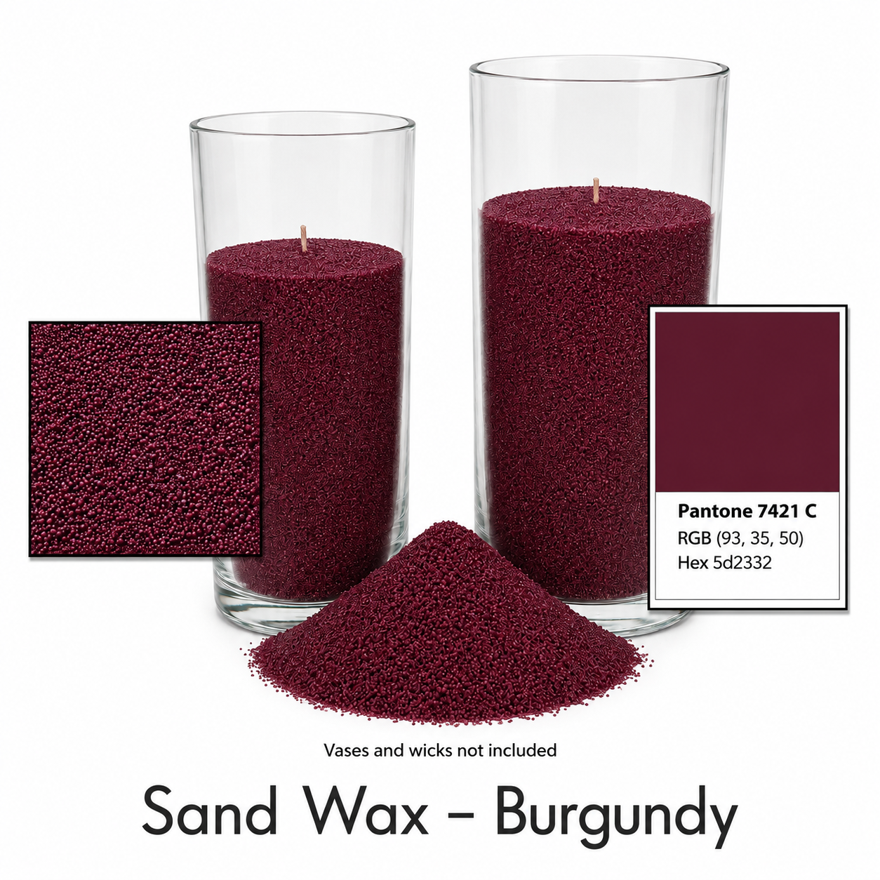 Colorful Sand Wax for Candle Making | No-Melt Wax