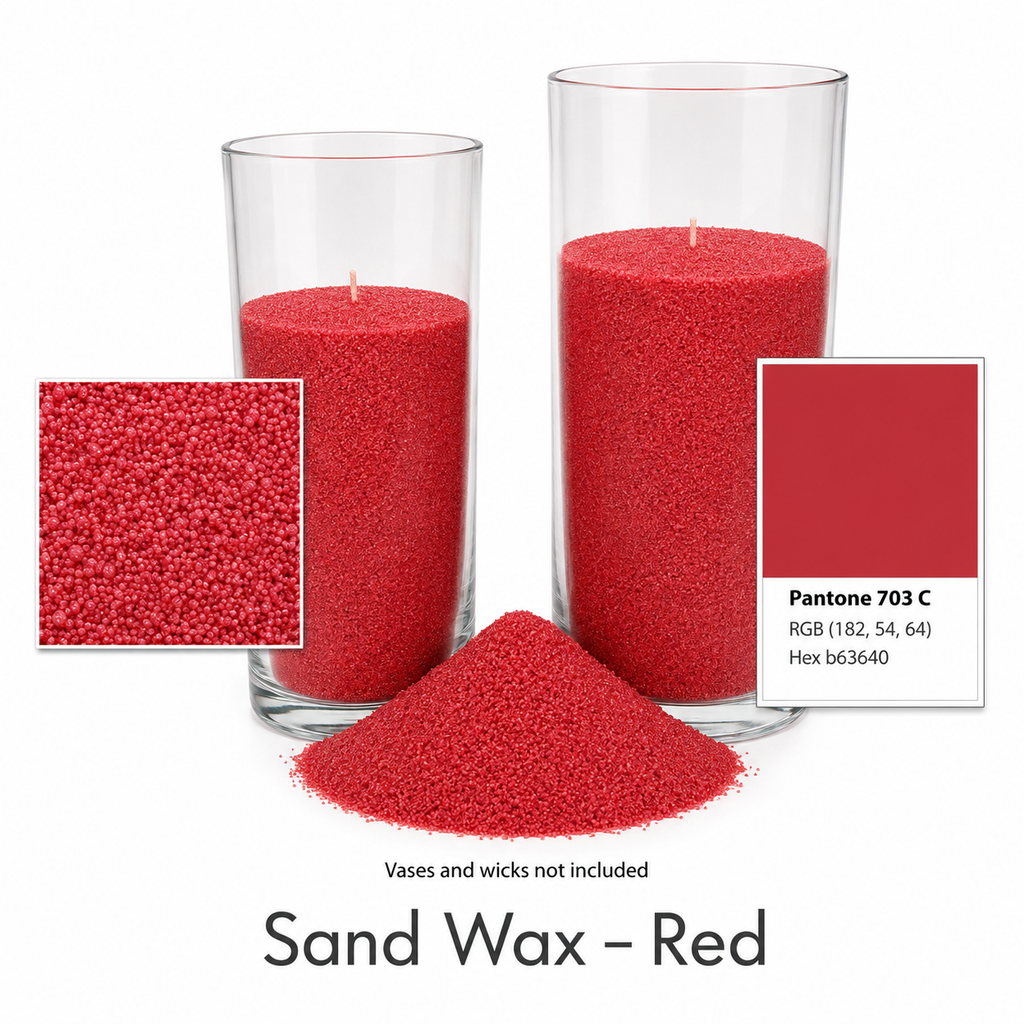 Colorful Sand Wax for Candle Making | Pre-Colored Granulated Wax