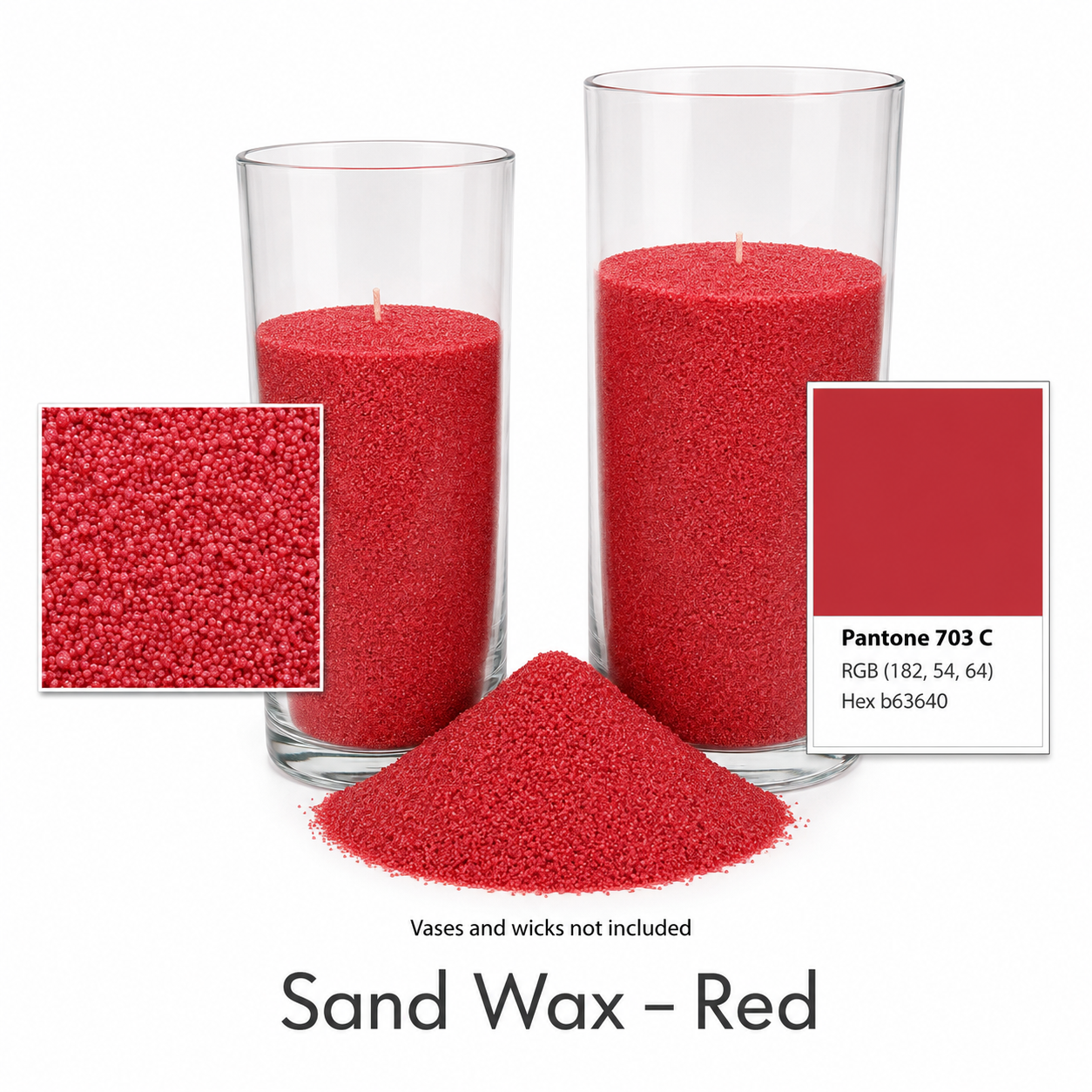 Colorful Sand Wax for Candle Making | No-Melt Wax