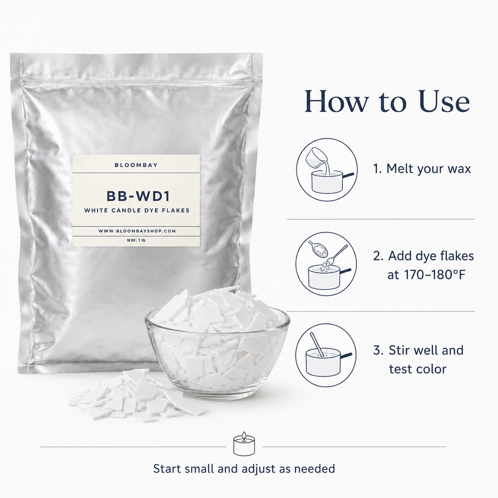 White Candle Dye Flakes | Candle Color Additive