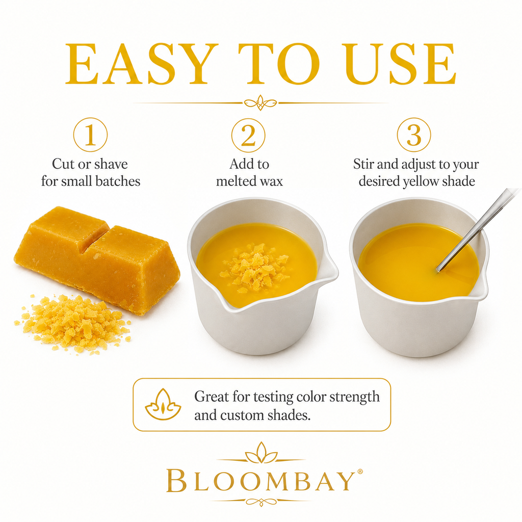 Yellow Candle Dye Blocks for Candle Making