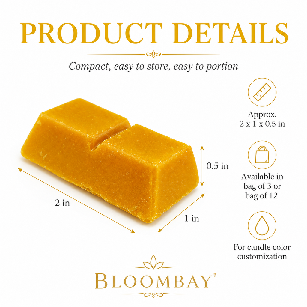 Yellow Candle Dye Blocks for Candle Making